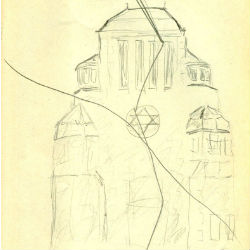 novemberprogrom synagoge zeichnung 250 hw