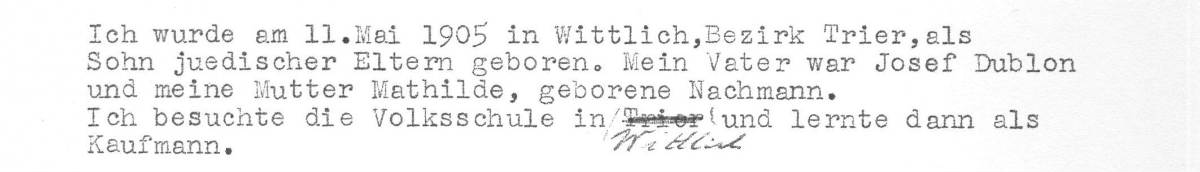 Berthold Dublon Eidesstattliche ERklärung 1 1200