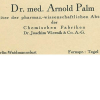 Visitenkarte Dr Palm