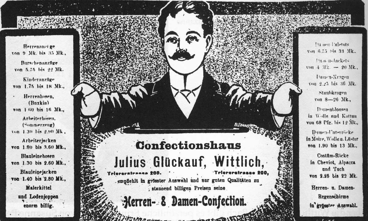 Anzeige Glückauf Wittlich 1904 1200