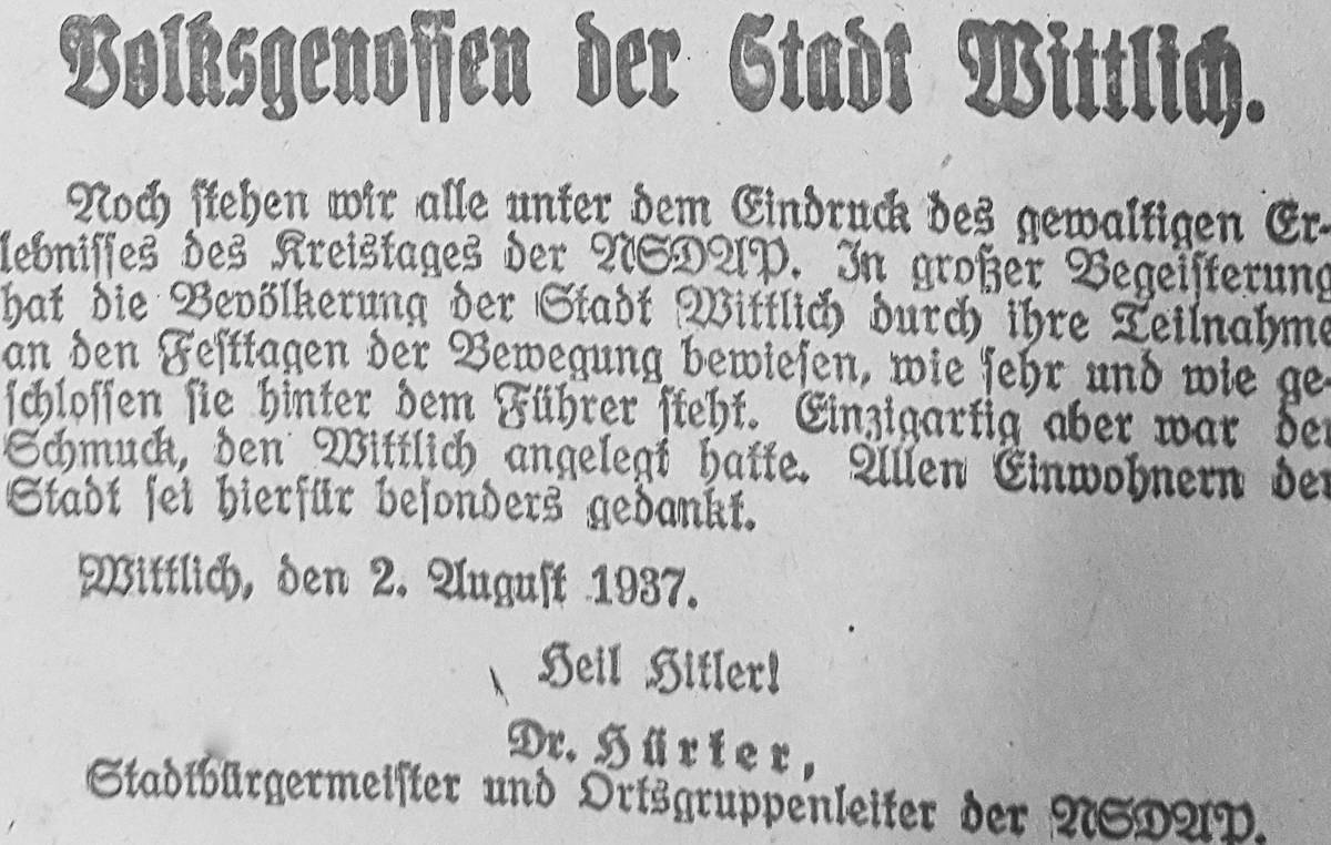25 Hürter Dank Kreistag 1937 1200
