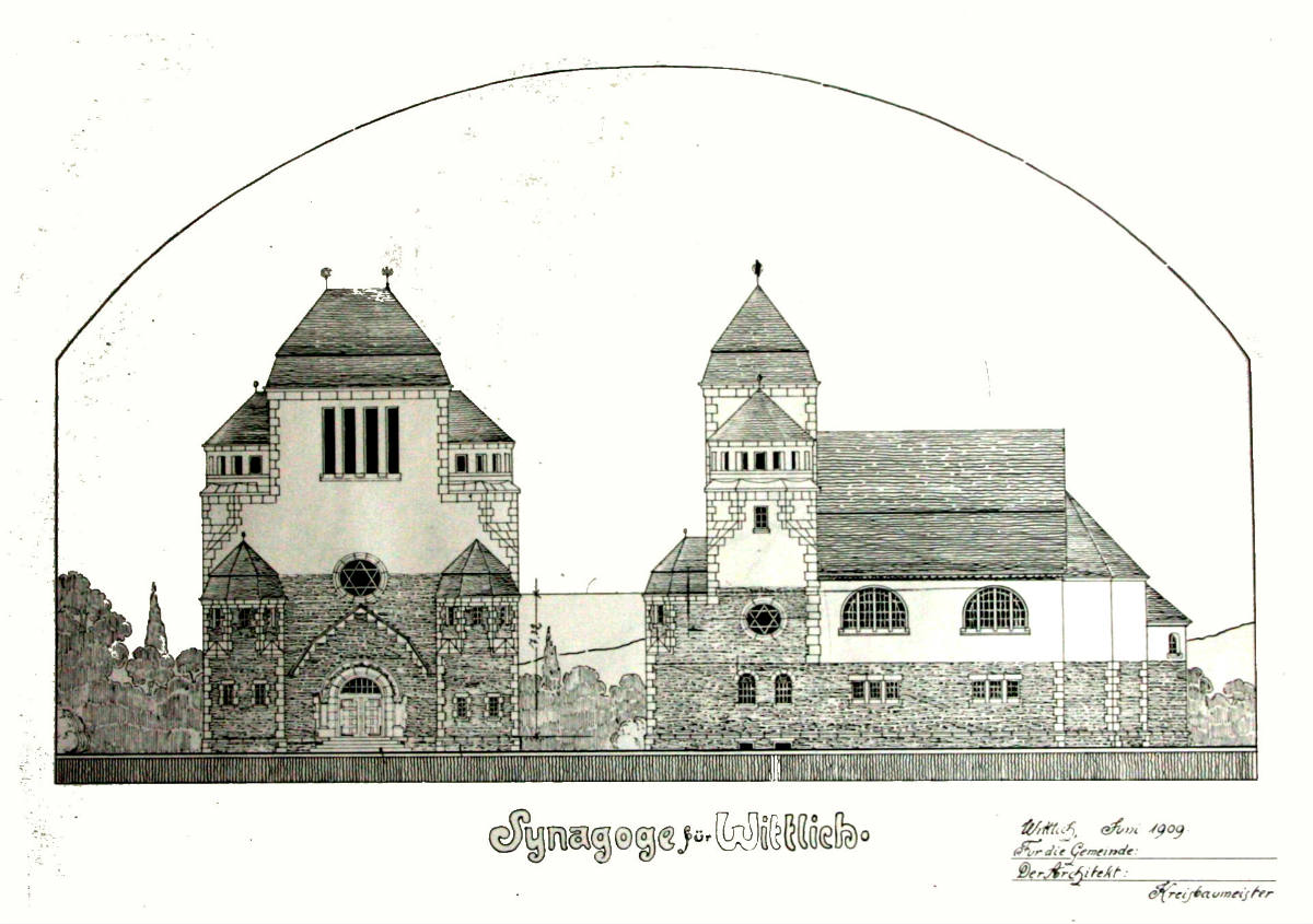 Synagoge Zeichnung Vienken Front Seite 1200